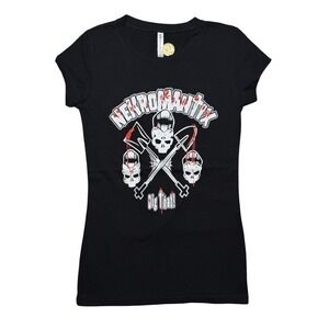 Women's‎ Nekromantix Danish rock music retro top shirt SMALL